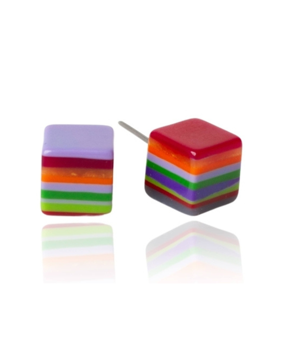 Cube Carnival earring