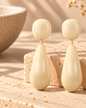 Luna Cream Earrings