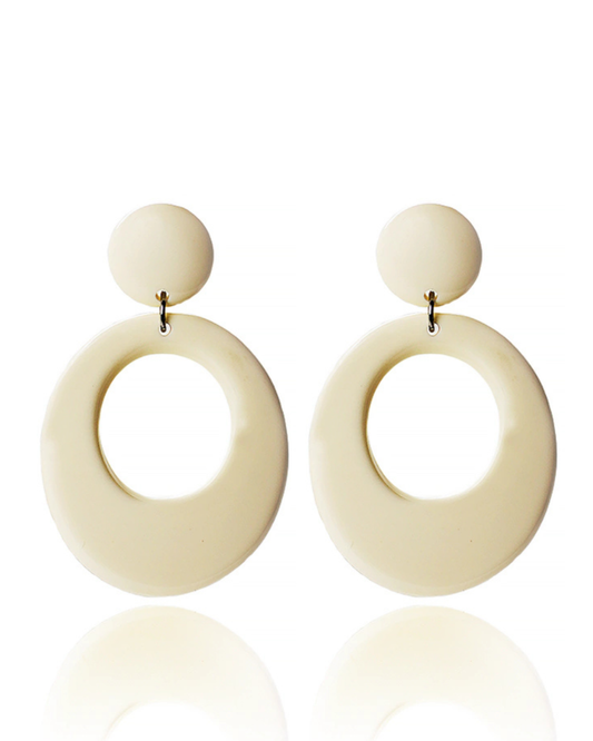 Solar Halo Pearl Earrings