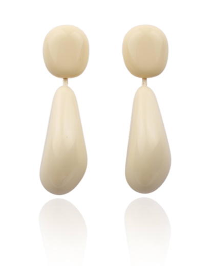 Luna Cream Earrings